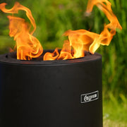 El Campo Portable Wax-Burning Fire Pit – Clean-Burning, No-Wood Fuel with 8-Hour Wax Refill – Compact and Durable for Camping, Travel, and Outdoor Use – Black Steel Finish