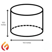 El Campo Portable Wax-Burning Fire Pit – Clean-Burning, No-Wood Fuel with 8-Hour Wax Refill – Compact and Durable for Camping, Travel, and Outdoor Use – Stainless Steel Finish
